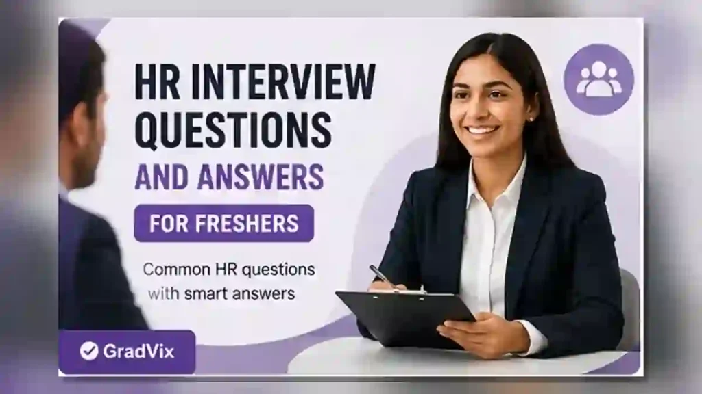 HR interview questions and answers for freshers with common questions and smart answer guidance