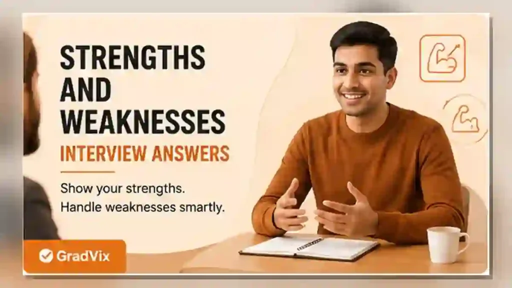 Strengths and weaknesses interview answers with credible examples for freshers